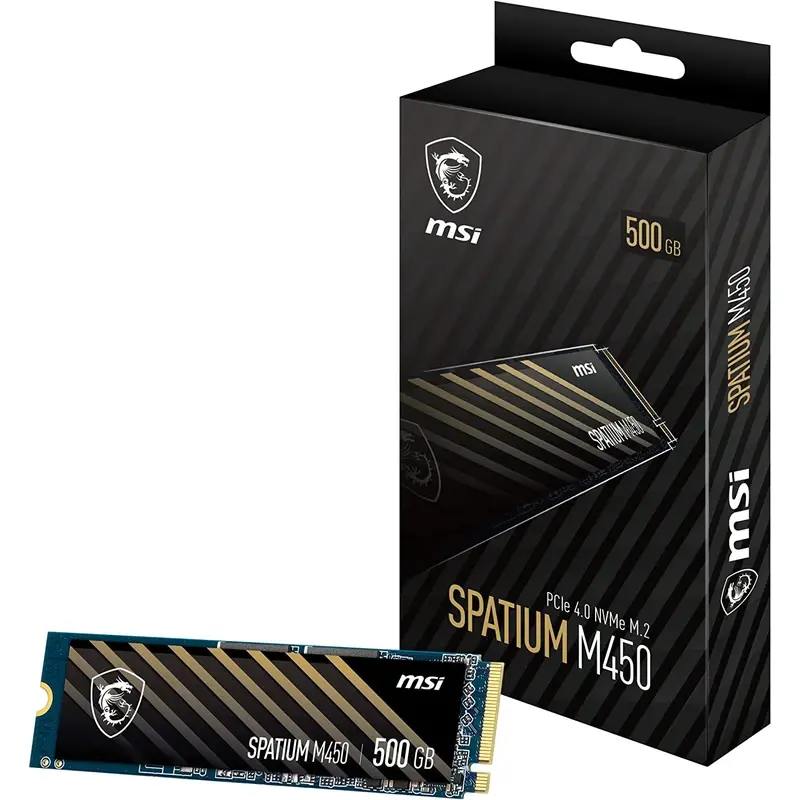هارد اس اس دی اینترنال PCIe 4.0 ام اس آی مدل SPATIUM M450 PCIe 4.0 NVMe M.2 ظرفیت 500 گیگابایت (2)